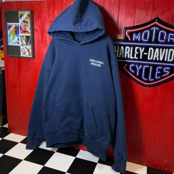 90s USA제 CAMBER 풀오버 후드티 안쪽 전체 서멀 기업 상품