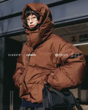 [새상품] CLESSTE GORE-TEX 다운 Size2 브라운