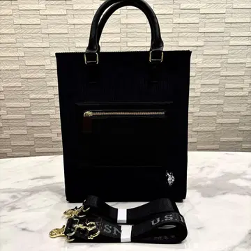 유에스폴로아쏜 토트백 블랙 세로형 미사용 새상품