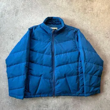 90s 에디 바우어 구스 다운 자켓 XL 블루