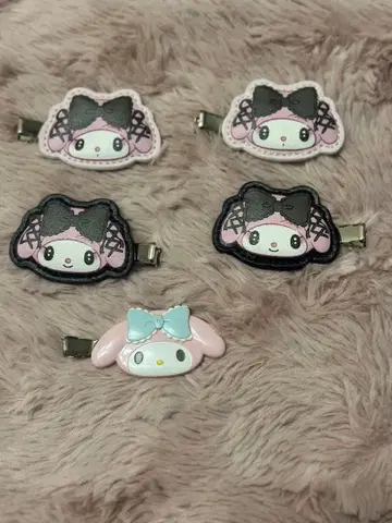 마이멜로디 헤어 클립 6개 세트
