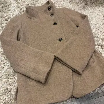 smart pink 피 코트 베이지