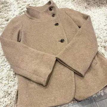 [온워드] smart pink 피 코트 베이지