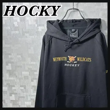 하키 팀 후드티 맨투맨 남성용 US 사이즈 L 블랙