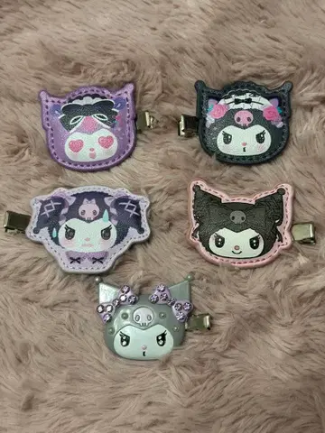 캐릭터 헤어 클립 5개 세트