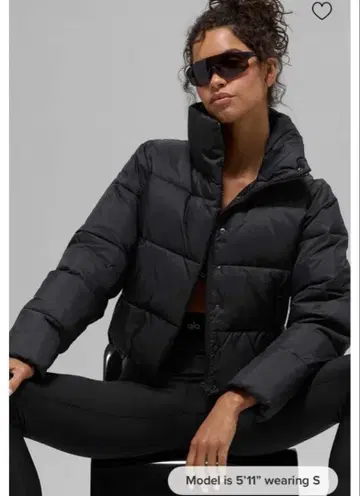 alo yoga Gold Rush 퍼 다운 자켓 S