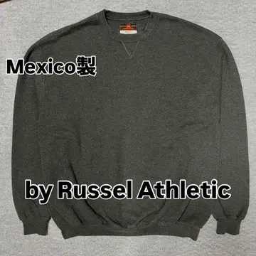 멕시코제 RUSSEL ATHLETIC 맨투맨 차콜 그레이 앞V