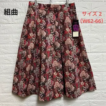 7d169 쿠미쿄쿠 KUMIKYOKU 꽃무늬 스커트