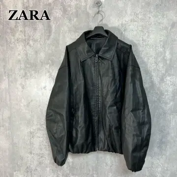 ZARA 페이크 레더 자켓 L