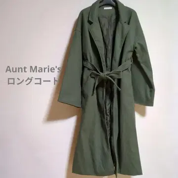 [앤트마리스] 롱 코트 벨트 포함 아우터 모스그린