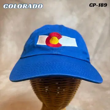 USA 구제 의류 캡 COLORADO FLAG 캡 블루