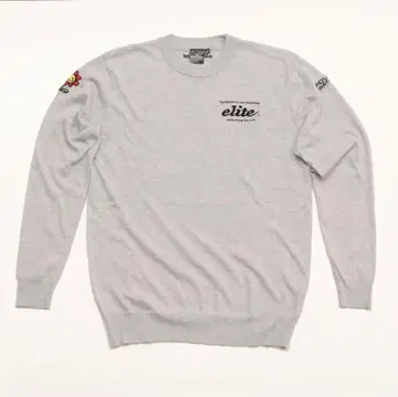 엘리트 그립 크루넥 스웨터 그레이 새상품 LL 사이즈