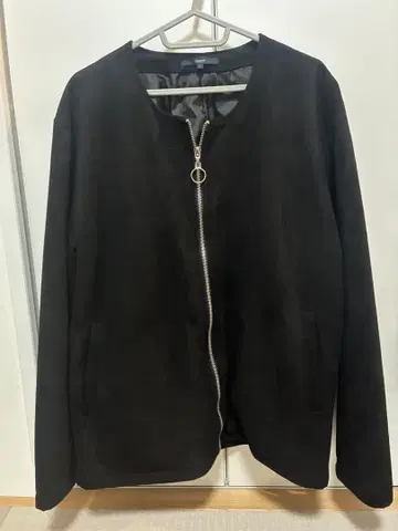 Ciaopanic 블랙 스웨이드풍 집업 자켓