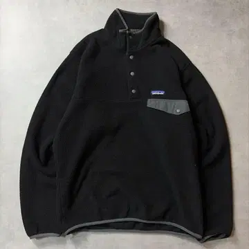 Patagonia 신틸라 스냅T 블랙 파타고니아 플리스 블랙