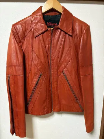 Wilson's 오렌지 가죽 라이더 자켓