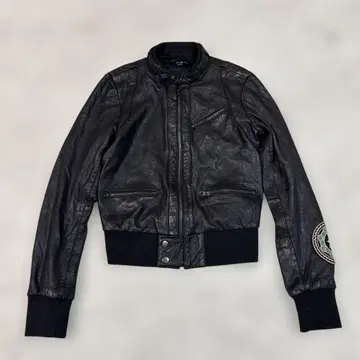 twenty one 블랙 가죽 숏 자켓 M