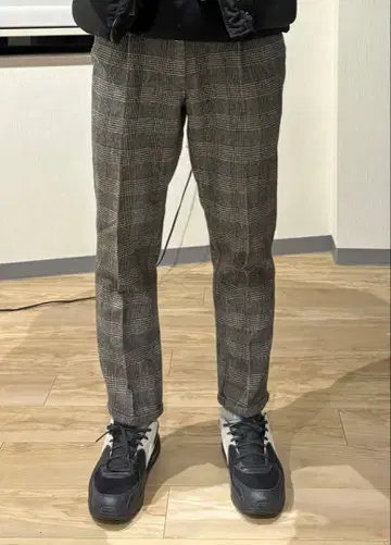 인터내셔널 갤러리 빔즈 글렌체크 패턴 슬랙스 사이즈 44