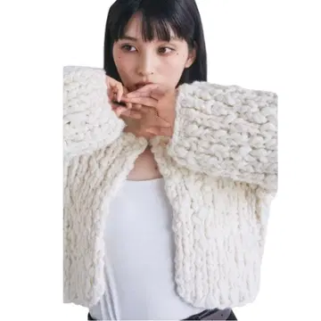 미사용 새상품 CONNSE 핸드 니트 가디건