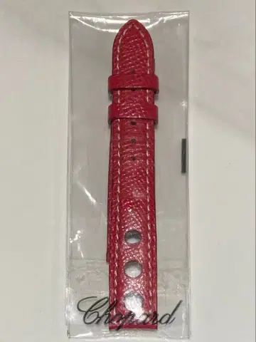 새상품급 쇼파드 남성용 시계 벨트 레드