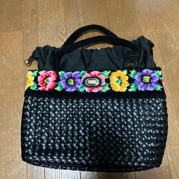 FEILER 꽃무늬 자수 핸드백 중형