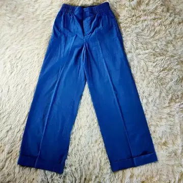 선착순 맥피 와이드 팬츠 롤업 M 사이즈 블루