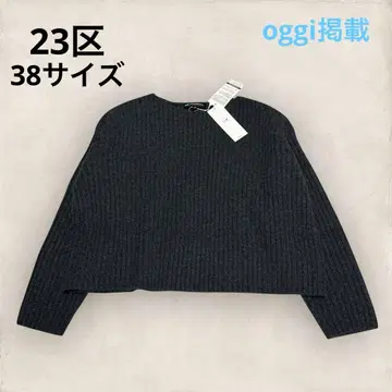 세일 23구 Oggi 게재 캐시미어 블렌드 크롭 니트 38