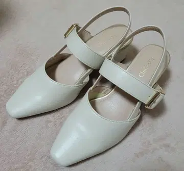 쉬폰 핏 스틸레토 펌프스 아이보리 24cm