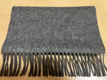 [ 거의 미사용 ] 아쿠아 스큐텀 캐시미어 100% 영국제 머플러 그레이