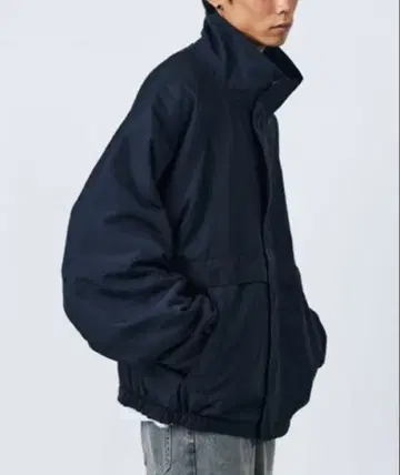 FREAK'S STORE 빅 실루엣 나일론 리버서블 블루종