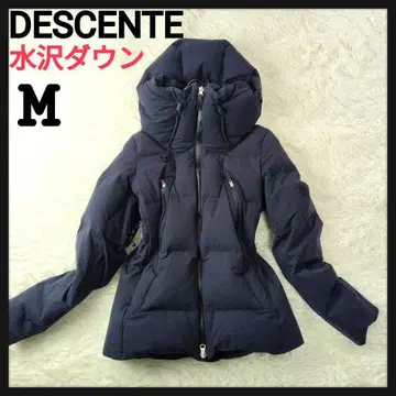[미즈사와 다운] 데상트 후데트 다운 자켓 형 로고 방수 지퍼 테크