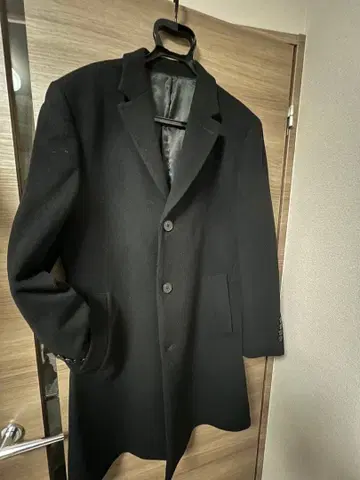 캘빈클라인 남성용 체스터 코트 calvin klein 롱 기장 블랙