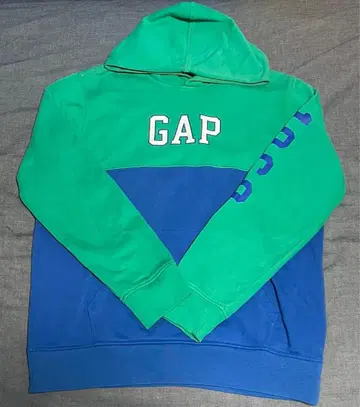 GAP 후드 부착 후드티 그린