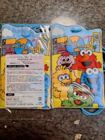 USJ 세서미 스트리트 멀티 패스 케이스 2개 세트