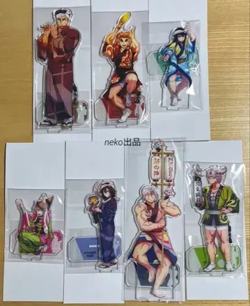 귀멸의 칼날 아와오도리 랜덤 아크릴 스탠드 B 컴플리트 세트