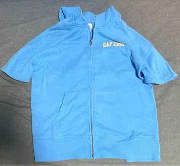 GAP 파랑 숏 슬리브 후드티