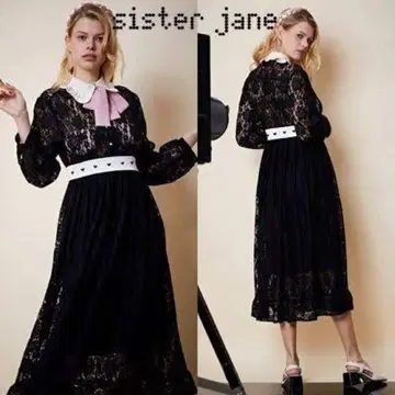 sister jane (sister jane) 레이스 리본 맥시 원피스