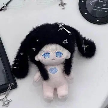 oshiverse pnca 판차 귀걸이 늘어진 귀 인형 옷 블랙