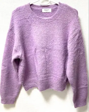 월드 라벤더색 크루넥 스웨터 38/M