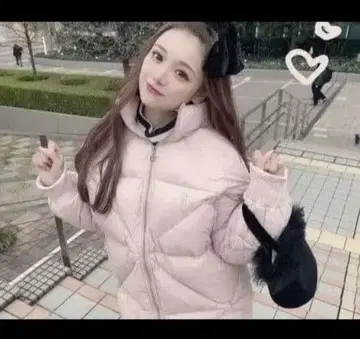 다리치 퀼팅 다운 자켓 핑크 미사용 미개봉 새상품