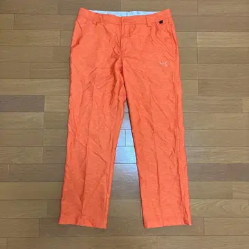 [ 새상품급 ] PUMA 오렌지 골프 팬츠 L