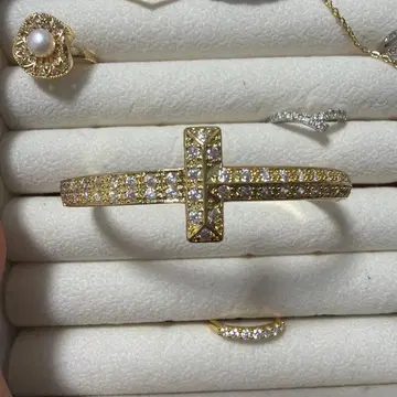 T 원 팔찌 뱅글 골드 패션