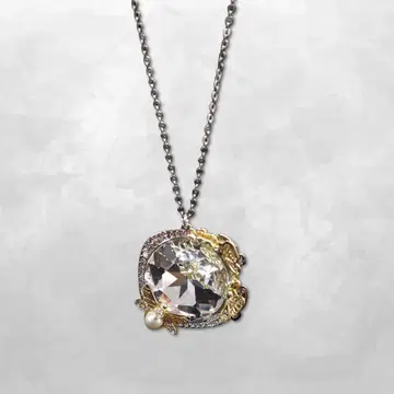 스와로브스키 SWAROVSKI 대형 파베 버터플라이 펜던트 목걸이
