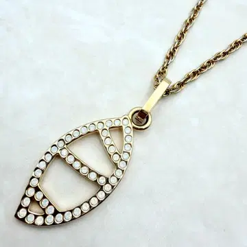 고품질 SWAROVSKI 롱 목걸이 골드 컬러 체인 레어템