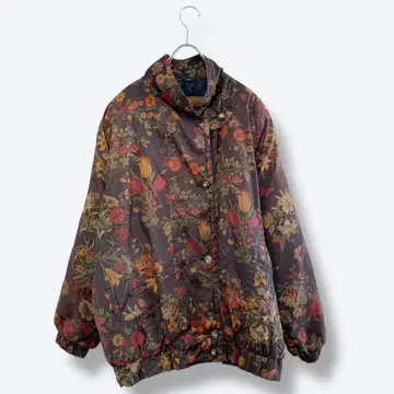 3점 10,000엔 빈티지 구제 의류 도매 레트로 80s 꽃무늬 블루종
