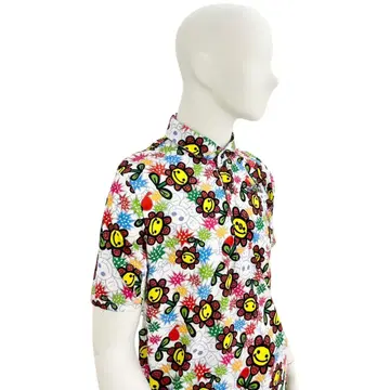 엘리트 그립 러프 워터 피케 셔츠 해피 6 패턴 화이트 LL