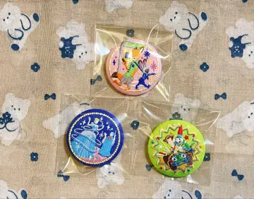 디즈니 자수 캔뱃지 3종 세트