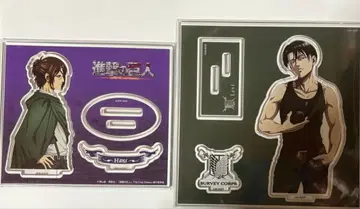 진격의 거인 리바이 한지 아크릴 스탠드 2개 음애니 미개봉 새상품