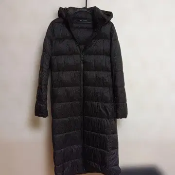 ZARA 후드 부착 다운 자켓 M 블랙