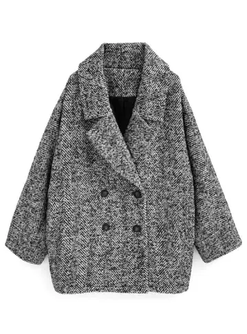 헤링본 코쿤 코트 k9370f