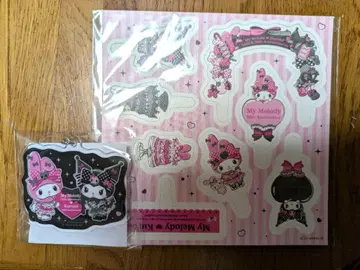 마이멜로디 쿠로미 세븐일레븐 크리스마스 케이크 아크릴 참 피크